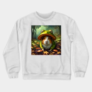 Guinea Pig in Frog Costume Crewneck Sweatshirt